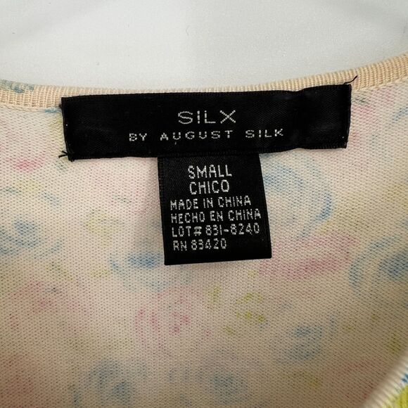 Augus Silk Cardigan Women S Floral Cottage Prairie Feminine Easter Pastel Spring - Picture 4 of 7